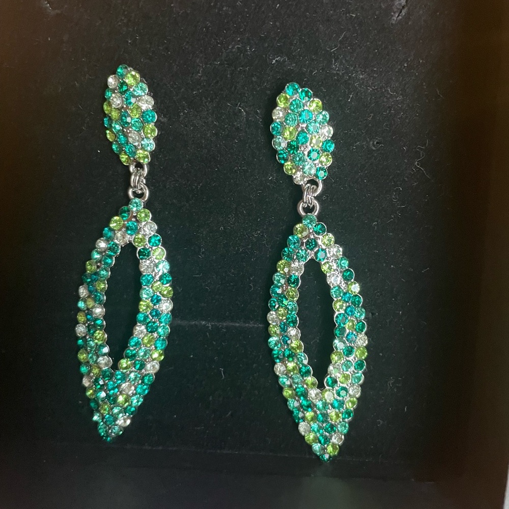 Green earrings